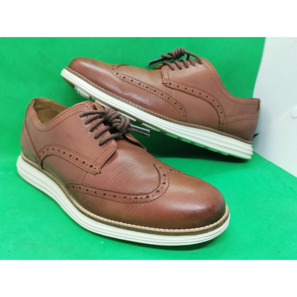 Cole Haan Men's Original Grand Wingtip Oxford Brown Shoes C26471 Siz 9M Woodbury